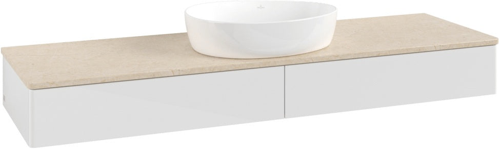 Villeroy & Boch Antao Waschtischunterschrank 1600 mm Glossy White Lacquer mit LED-Beleuchtung