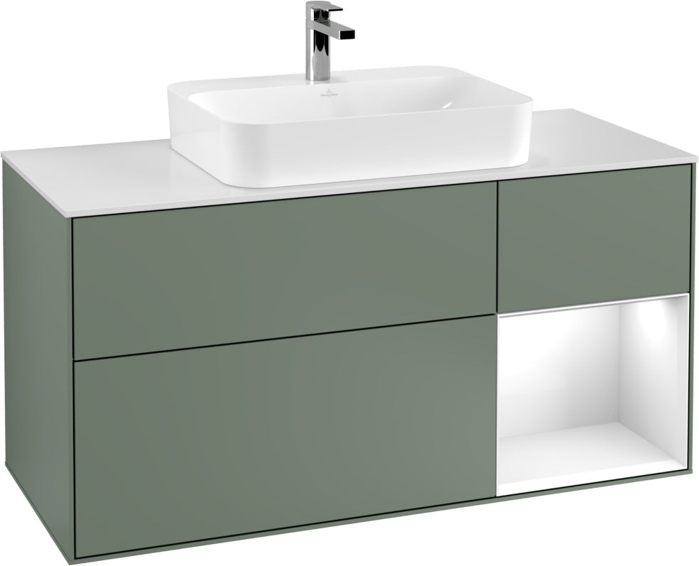 Villeroy & Boch Waschtischunterschrank Finion F421G 1200 mm Glossy White Lacquer