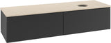 Villeroy & Boch Antao Waschbeckenunterschrank 1600 mm Anthrazit Matt mit 2 Auszügen
