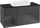 Villeroy & Boch Finion Waschtischunterschrank 1200 mm Glossy White Lacquer mit LED-Beleuchtung