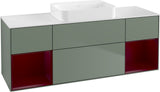 Villeroy & Boch Finion Waschtischunterschrank 1600 mm Glossy White Lacquer mit Beleuchtung