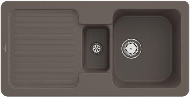 Villeroy & Boch Spüle Condor 60 Snow White 1000x510mm Keramik mit CeramicPlus und Handbetätigung