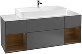 Villeroy & Boch Finion Waschtischunterschrank 1600 mm Glossy White Lacquer mit Beleuchtung