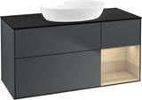 Villeroy & Boch Finion Waschtischunterschrank FA72GFGF 1200 mm Glossy White Lacquer mit LED-Beleuchtung