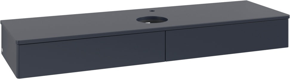 Villeroy & Boch Waschtischunterschrank Antao 1600 mm Midnight Blue Matt Lack mit LED