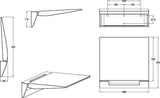 Villeroy & Boch ViCare Duschklappsitz 921740 – Weiß, Aluminium, 160 kg, 400x355 mm