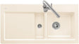 Villeroy & Boch Einbauspüle Subway 60 Ivory CeramicPlus – 1000 mm Keramik mit Abtropffläche