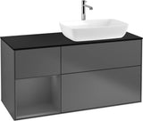 Villeroy & Boch Finion Waschtischunterschrank 1200 mm Glossy White Lacquer mit Beleuchtung