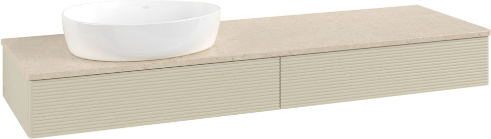 Villeroy & Boch Waschtischunterschrank Antao K15113 1600x190x500mm Anthracite Matt Lacquer