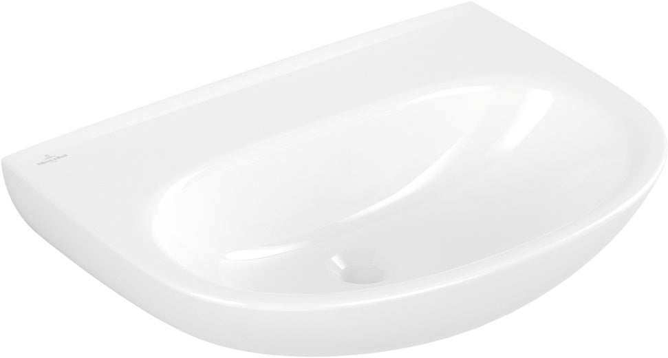 Villeroy & Boch Wandwaschbecken O.novo 600x460 mm Oval Weiß Alpin – ohne Hahnloch