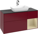 Villeroy & Boch Finion Waschbeckenunterschrank 1200 mm Glossy White Lacquer mit Beleuchtung