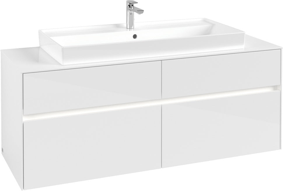 Villeroy & Boch Waschtischunterschrank Collaro C092 B0 1400 mm Glossy White