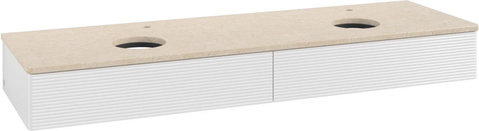Villeroy & Boch Antao Waschbeckenunterschrank 1600 mm Glossy White Lacquer mit 2 Auszügen