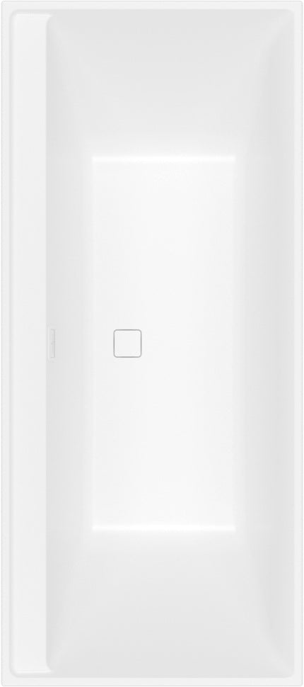 Villeroy & Boch Collaro Rechteck-Badewanne 1600x750mm Stone White – Matt, 2 Personen, Mittelablauf