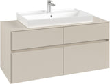 Villeroy & Boch Waschtischunterschrank Collaro C08700 1200 mm Cashmere Grey mit 4 Auszügen