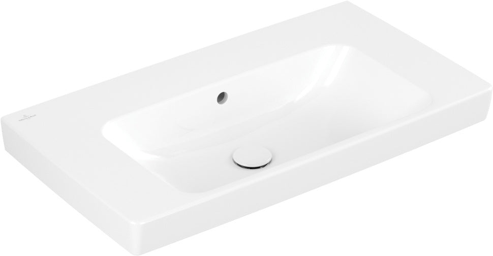 Villeroy & Boch Architectura Wandwaschbecken 800x445mm Rechteckig Weiß Alpin – Ohne Armaturenloch