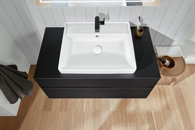 Villeroy & Boch Wandwaschbecken Collaro 4A336G 600x470 mm Rechteck Weiß Alpin TitanCeram