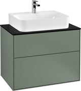 Villeroy & Boch Finion Waschbeckenunterschrank 800 mm Glossy White Lacquer – Wandmontage, 2 Auszüge