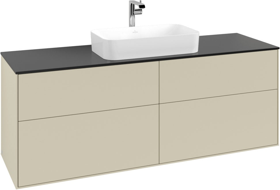 Villeroy & Boch Finion Waschtischunterschrank 160 cm Glossy White Lacquer – 4 Auszüge, SoftClosing