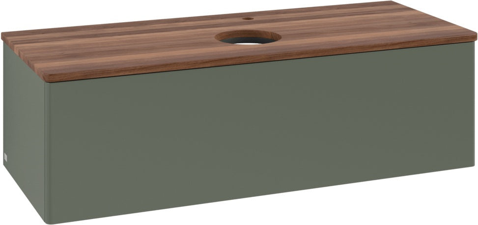 Villeroy & Boch Antao Waschbeckenunterschrank 1200 mm Anthrazit Matt Lack – Mit Auszug & Push-to-Open