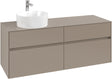 Villeroy & Boch Waschbeckenunterschrank Collaro C046 B0 1400 mm Taupe mit Beleuchtung