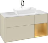 Villeroy & Boch Waschtischunterschrank Finion G831G 1200 mm Glossy White Lacquer mit Beleuchtung