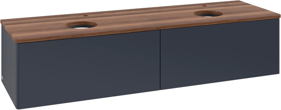 Villeroy & Boch Antao Waschtischunterschrank 1600 mm Anthracite Matt mit 2 Auszügen