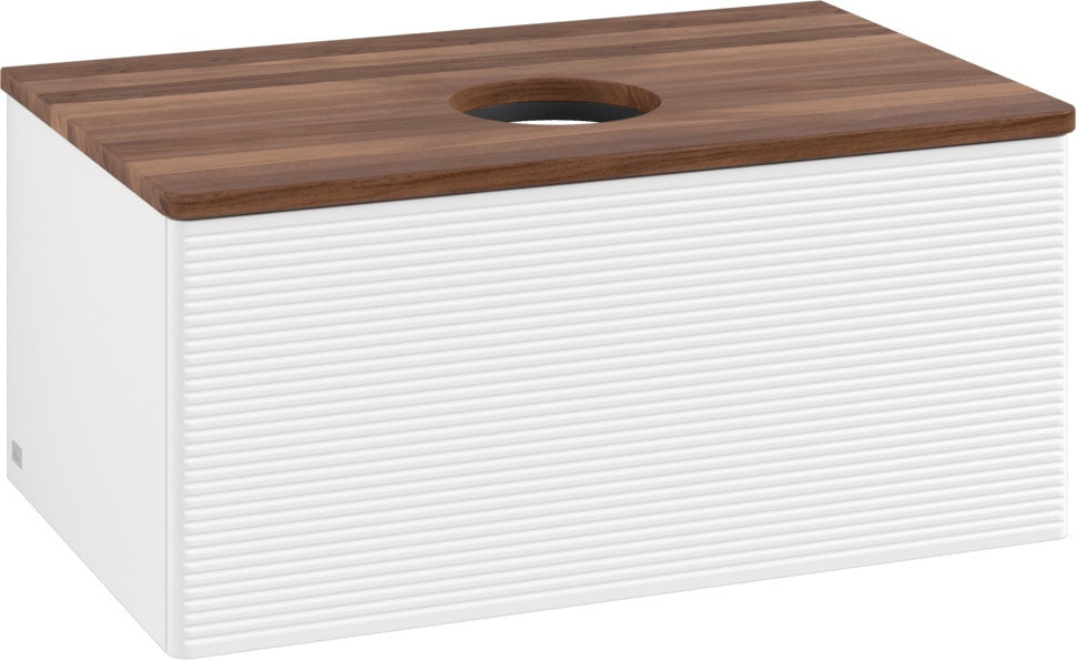 Villeroy & Boch Antao Waschtischunterschrank 800 mm – Grau Matt, 1 Auszug, Push-Open