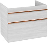 Villeroy & Boch VENTICELLO Waschtischunterschrank 753 mm Santana Oak mit 2 Auszügen und Glasabtrennungen