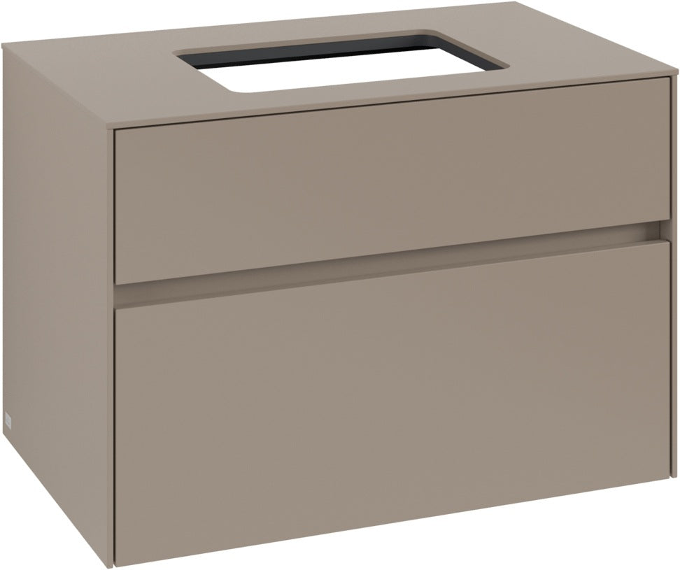 Villeroy & Boch Waschbeckenunterschrank Collaro C10800 800x548x500 mm Eckig Taupe