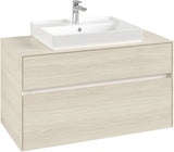 Villeroy & Boch Waschtischunterschrank Collaro C01900 1000 mm White Oak – Wandmontage, 2 Auszüge, SoftClosing