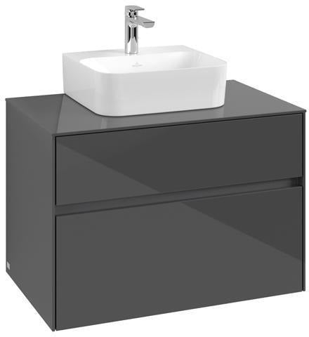 Villeroy & Boch Collaro Waschbeckenunterschrank 800 mm Glossy White mit SoftClosing