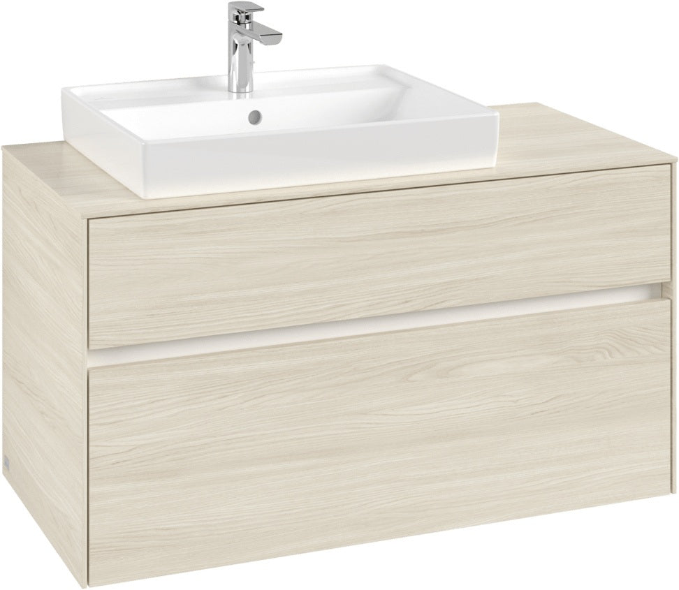 Villeroy & Boch Waschbeckenunterschrank Collaro C01700 1000 mm White Oak mit SoftClosing