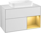 weiß / Mitteldichte Faserplatte (MDF) / F661H F 1000x603x501mm White Matt