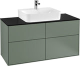 Villeroy & Boch Finion Waschbeckenunterschrank 1200 mm Glossy White Lacquer mit LED-Beleuchtung