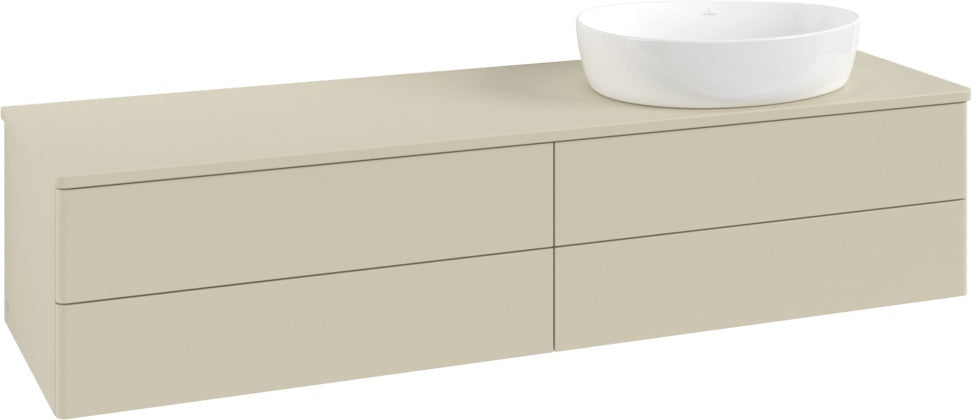 Villeroy & Boch Antao Waschtischunterschrank K27050 1600 mm Anthrazit Matt Lack mit 4 Auszügen