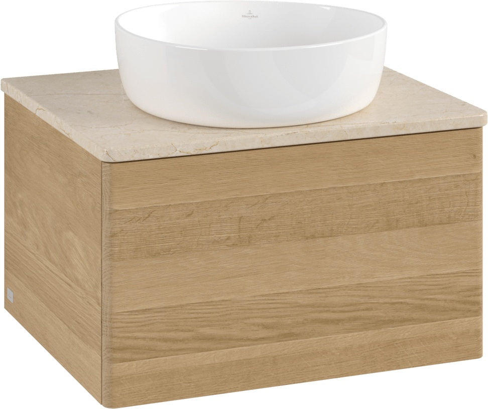 Villeroy & Boch Waschtischunterschrank Antao K29013 600 mm Warm Walnut mit Auszug und Push-to-Open