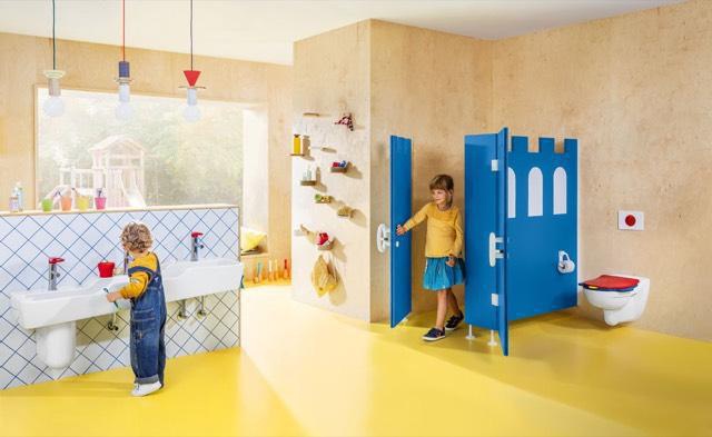 Villeroy & Boch ViConnect 100S Kids WC-Betätigungsplatte Ocean Blue – eckig, 205 x 145 mm