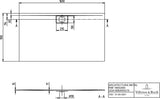 Villeroy & Boch Duschwanne Architectura 1600x900mm Rechteck Almond – Matt, 15mm flach