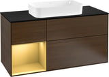 Villeroy & Boch Finion Waschtischunterschrank 1200 mm Glossy White Lacquer mit LED-Beleuchtung