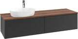 Villeroy & Boch Antao Waschbeckenunterschrank 1600 mm Black Matt Lacquer mit 2 Auszügen