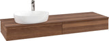Villeroy & Boch Antao Waschtischunterschrank 1600 mm grau mit 2 Auszügen und Push-Open