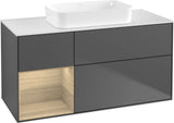 Villeroy & Boch Finion Waschbeckenunterschrank 1200 mm Walnut Veneer mit Beleuchtung