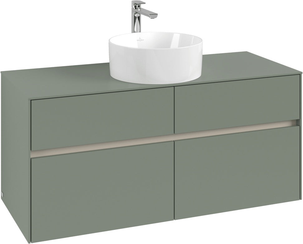 Villeroy & Boch Waschtischunterschrank Collaro C041 B0 1200 mm White Oak mit Beleuchtung