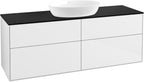 weiß / schwarz / Glossy White