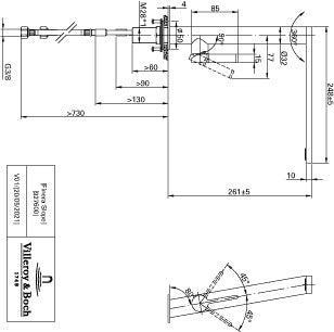 Villeroy & Boch Finera Slope Einhand-Spültischbatterie Edelstahl massiv, schwenkbarer Strahlregler