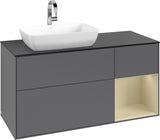 Villeroy & Boch Finion Waschtischunterschrank 1200 mm Glossy White mit Beleuchtung und SoftClosing