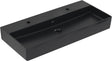 Villeroy & Boch Waschbecken Memento 2.0 Pure Black CeramicPlus 1000 mm Wandmontage