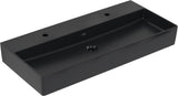 Villeroy & Boch Waschbecken Memento 2.0 Pure Black CeramicPlus 1000 mm Wandmontage