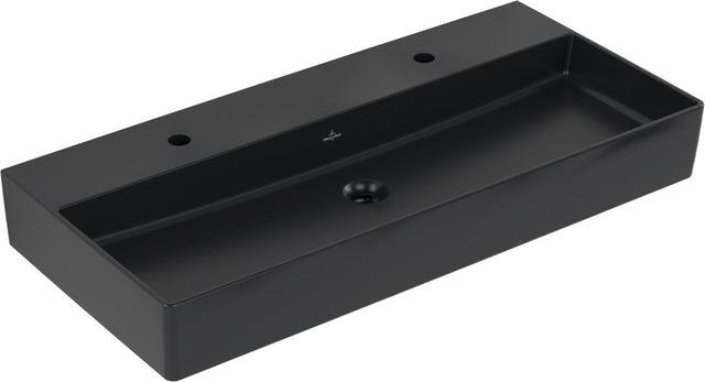 Villeroy & Boch Waschbecken Memento 2.0 Pure Black CeramicPlus 1000 mm Wandmontage